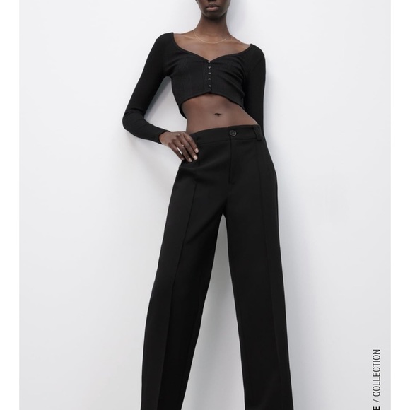 Zara RIBBED CROPPED JACKET
BLACK​ - Picture 3 of 4